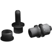 Nylon License Plate Fasteners — License plate, 100 pack, black