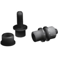 Nylon License Plate Fasteners — License plate, 100 pack, black