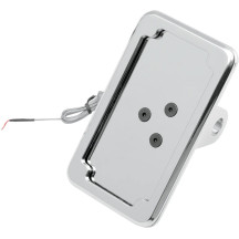 In-Close License Plate Holder — 4" x 7", side mount, chrome