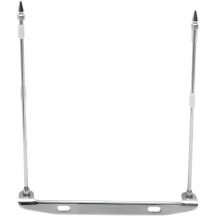 License Plate Mounted Double Flag Holder — 1/4 in diameter, 12 in height, rear license-plate mount