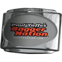 Marco de matrícula Stealth III — Cromo, Horizontal, Guardabarros trasero, Kit