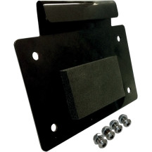 License Plate Mount — 10 cm × 18 cm, rear, black
