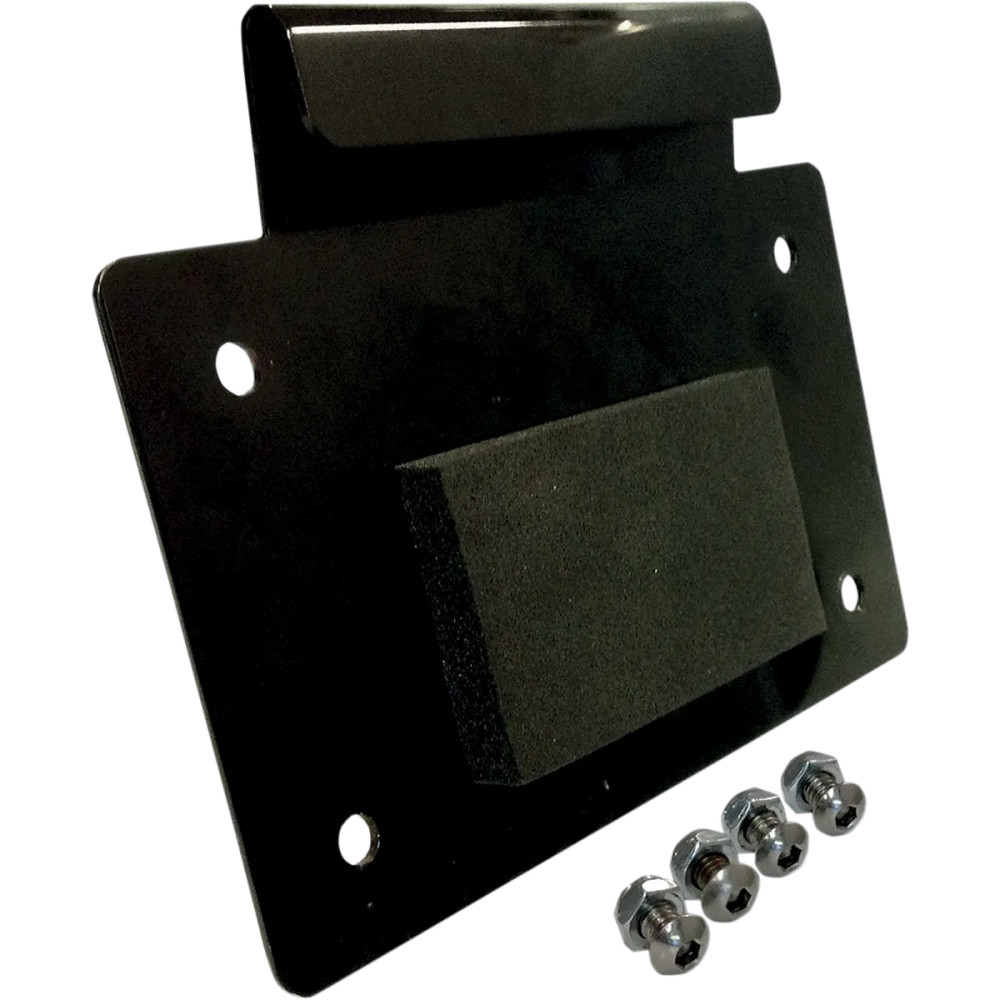 License Plate Mount — 10 cm × 18 cm, rear, black