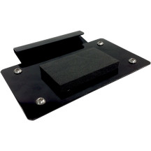 License Plate Mount — 10 cm × 18 cm, rear, black