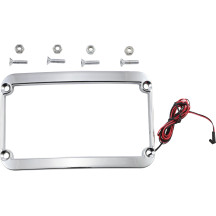 The One Rear Fender Lighted License Frame — fits The One Rear Fender 1401-0485, 4" x 7" license plate