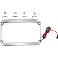 The One Rear Fender Lighted License Frame — fits The One Rear Fender 1401-0485, 4" x 7" license plate