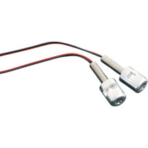 LED License Plate Bolt Lights — Pair, Bolt-On rear, Chrome