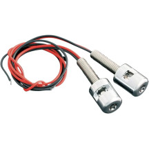 LED License Plate Bolt Lights — Pair, Bolt-On rear, Chrome