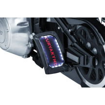 Nova Curved License Plate Holder — Black, Vertical