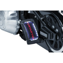 Nova Curved License Plate Holder — Black, Vertical