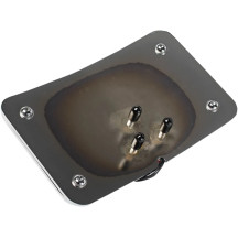 3-Hole Mounted LED Lighted License Plate Frame — Chrome, kit