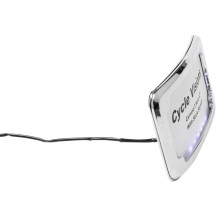 3-Hole Mounted LED Lighted License Plate Frame — Chrome, kit