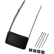 Curved License Mount with Frame — Harley-Davidson®, black, rear