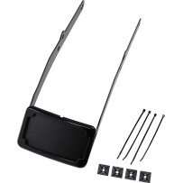 Curved License Mount with Frame — Harley-Davidson®, black, rear