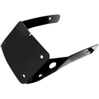 Curved License Plate Holder — Black, Horizontal