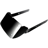 Curved License Plate Holder — Black, Steel