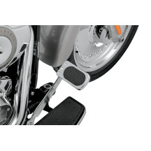 Brake Pedal Cover — 2-5/8" x 4-3/4", Black/Chrome