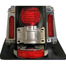 Soporte de reubicación de matrícula — Cromado