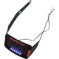 Curved License Mount with Frame — Harley-Davidson®, Curved, Horizontal, Black