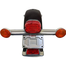 Kit de reubicación de matrícula — Harley-Davidson, montaje bolt-on trasero, aluminio