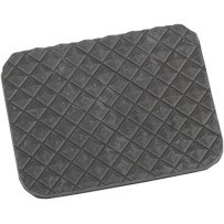 Replacement Brake Cover Pad — Brake pedal, Black