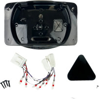 Soporte eliminador de luz trasera para matrícula — Harley-Davidson, negro