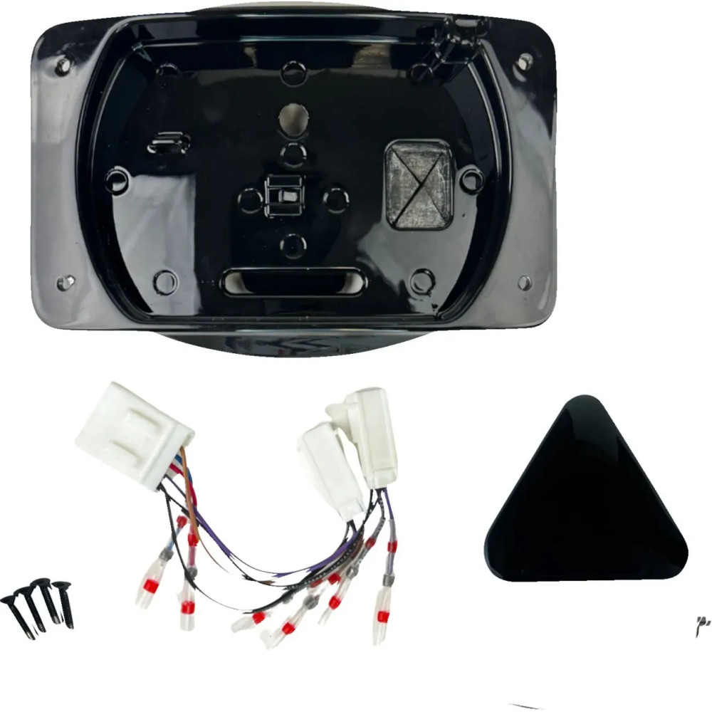 Soporte eliminador de luz trasera para matrícula — Harley-Davidson, negro