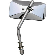 Chrome Universal Die-Cast Mirror — 51 mm × 115 mm head, 127 mm stem