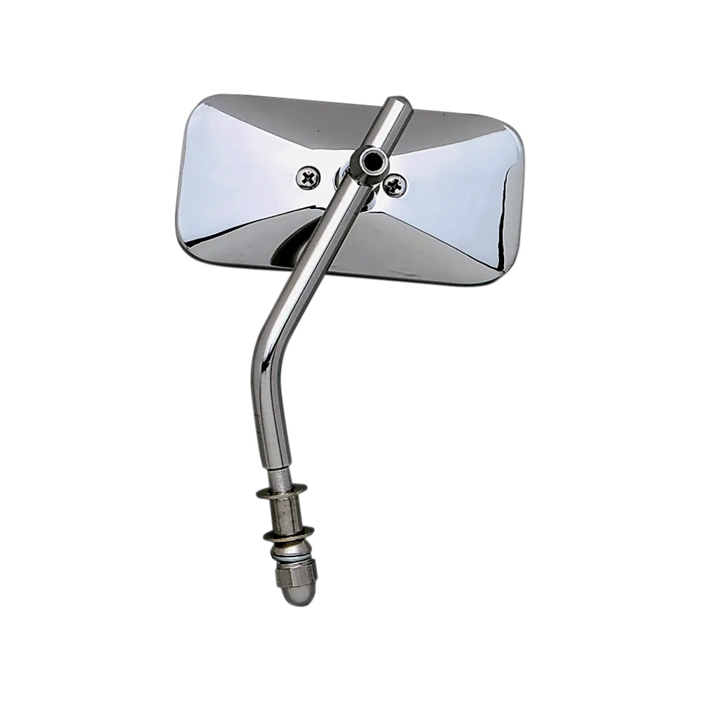 Chrome Universal Die-Cast Mirror — 51 mm × 115 mm head, 127 mm stem