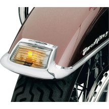 Kit de luz y lente para punta de guardabarros — LED, ámbar, lente ahumada