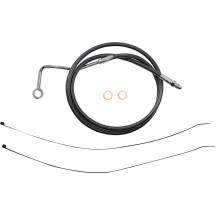 Black Pearl™ Designer Handlebar Installation Kit — Ape hanger, 12"–14", Black