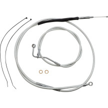 Sterling Chromite II® Designer Handlebar Installation Kit — Fits 12"–14" ape hanger, Chrome