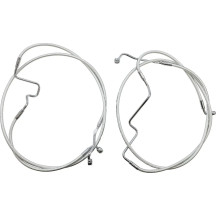 Sterling Chromite II® Designer Handlebar Installation Kit — Fits 12"–14" ape hanger, Chrome