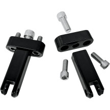 Passenger Foot Peg Mount Kits — Black, Silver, gloss finish, left/right/rear mounting