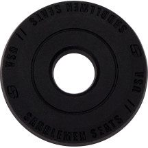 Dominator Solo Seat — 21.5 in overall, 14.5 in driver length, 13 in driver width, Black