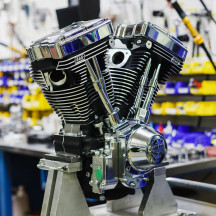 V124 Long Block Engine — 124 cu in, 4-1/8" bore, 4-5/8" stroke