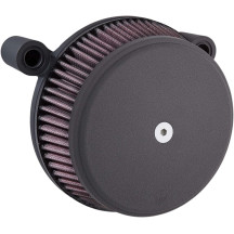 Big Sucker™ Stage I Air Filter Kit — Round, black wrinkle finish