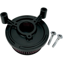 Big Sucker™ Stage I Air Filter Kit — Round, black wrinkle finish