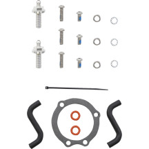 Kit de filtro de aire — Cromado, redondo