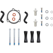 Kit de admisión de aire RPT — Redondo, negro y cromado, aluminio