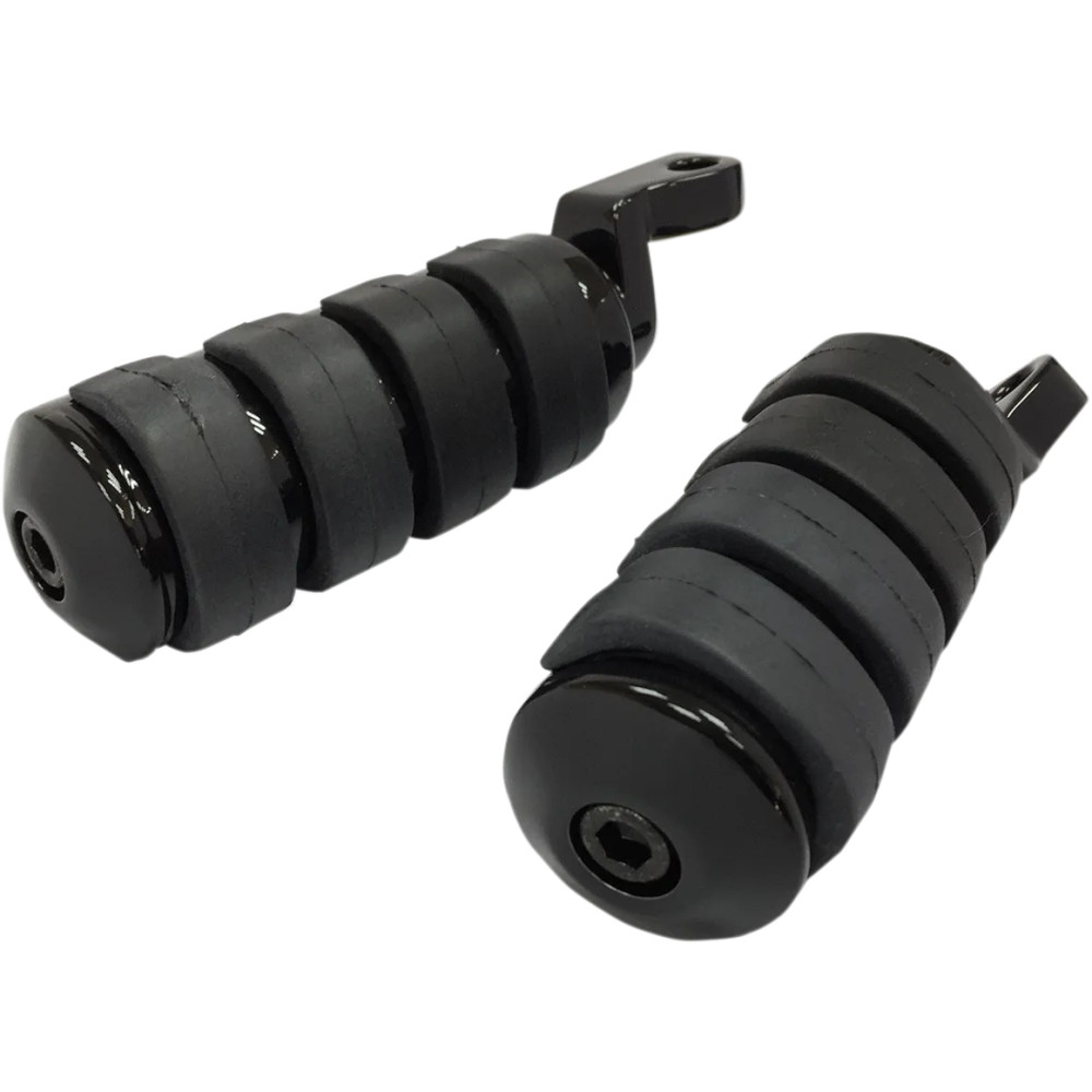 Foot Pegs — Large, Folding, Black