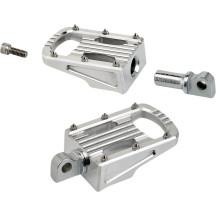 Punisher Foot Pegs — Folding pair, 88.9 mm × 55.56 mm, Polished