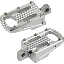 Punisher Foot Pegs — Folding pair, 88.9 mm × 55.56 mm, Polished