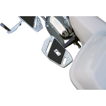 SpeedLiner Passenger Floorboards — Fits FL Touring models, Chrome, Black