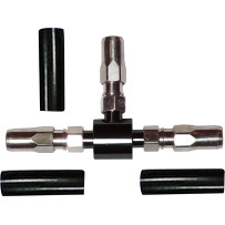 BYO® Build-Your-Own Mini Manifold — Build Your Own (BYO) brake line tee, black