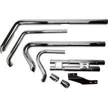 Sistema de escape Speedster Slashdown — sistema 2-Into-2, cromado