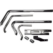 Sistema de escape Speedster Slashdown — sistema 2-Into-2, cromado