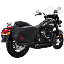 Twin Slash Slip-On Mufflers — 76.2 mm (3"), Black