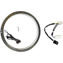 ProBEAM® Turn Signal Ring Trim — 60-LED (white/amber), smoked lens, chrome trim