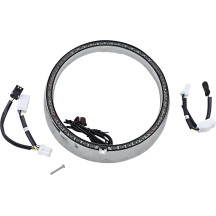 ProBEAM® Turn Signal Ring Trim — 60-LED (white/amber), smoked lens, chrome trim